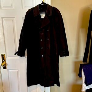 Men's Black Double-Breasted Coat London Fog original made in the USA.